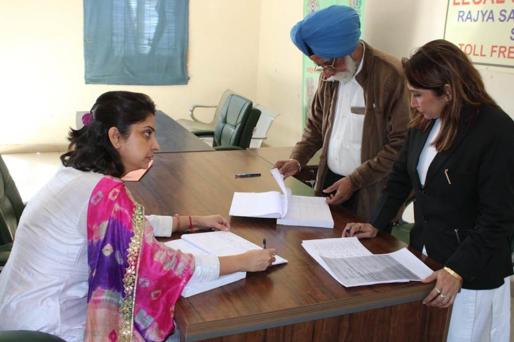 Secretary District Legal Services Authority Mohali conducts surprise inspection of Legal Aid Clinic established at Phase10